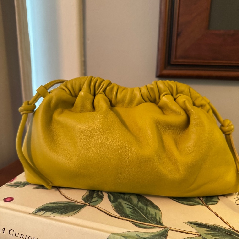 Mansur Gavriel mini cloud clutch ochre